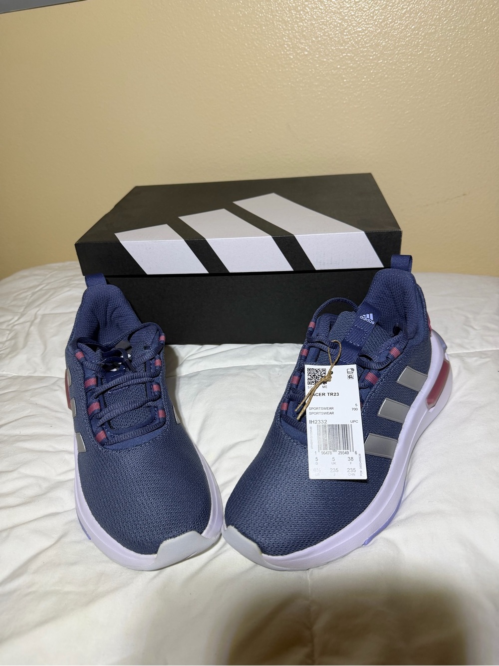 Adidas Womens Racer Tr23 Sneakers Shoes Casual - Blue
